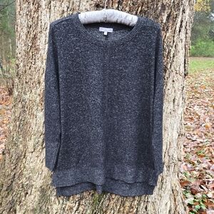 HABITAT Charcoal Heathered Crew Neck Ladies Sweater. Size S. Like New Condition!